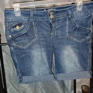 Wildflowers Blue Jean Shorts